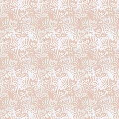 A pale floral ornament seamless vector pattern