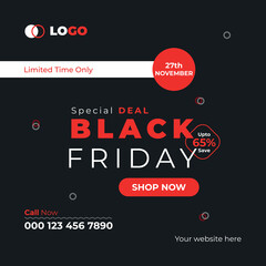 Black Friday Social Media Post Design