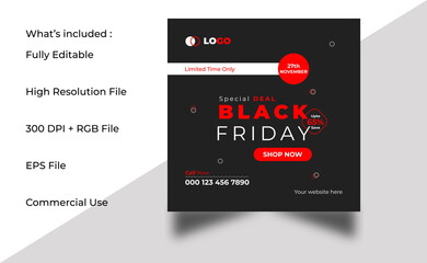 Black Friday Social Media Post Design