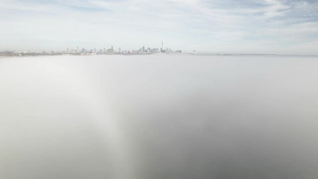 The best shot of Toronto, Canada as viewed from a helicopter pulling out of clouds - Simpson's style

captured by Anthony Saleh