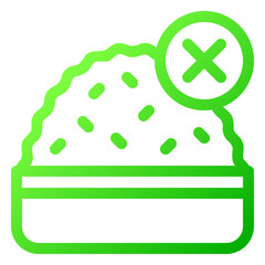 prohibited eat icon illustration