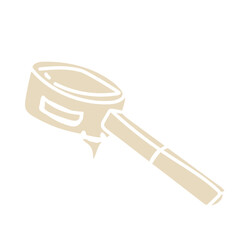 coffee machine bottomless  flat icon