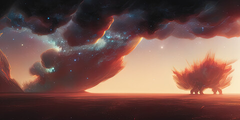 Galaxy - space - night -nebula