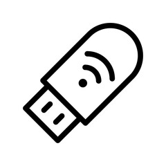 usb modem line icon illustration vector graphic