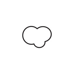 Fototapeta premium Bubble blobs icon design illustration