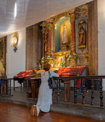 Kathedrale innen Funchal Madeira Portugal
Altar
Selektive Schärfe