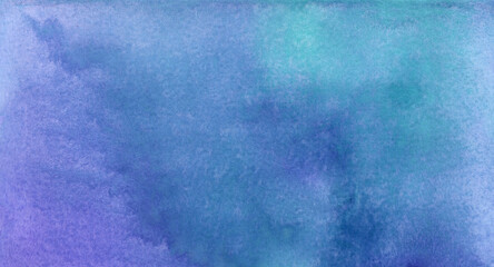 hand drawn blue watercolor background