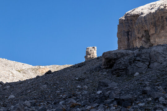 finger of mount taillon in ordesa national park in the pyrenees