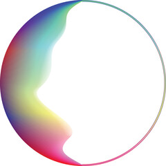 Vector Illustration .Fluid gradient. Circle Logo . Colorful frame template .Design element . Abstract liquid shape .