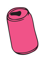 illustration of a bottle, can illustration vector