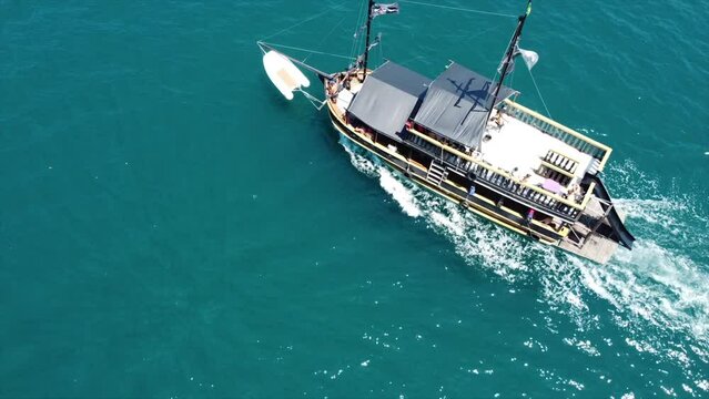 Pirate Ship Boat Tour in Brazilian Atlantic Ocean Surrounded by Islands.
Paraty, Brazil By Drone 4k
Aerial Nature + Travel