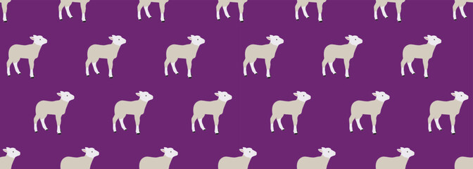sheep pattern, Sheeps, Colorful seamless pattern with animals, Decorative cute wallpaper, good for printing. Overlapping background vector