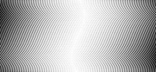 Abstract black and white dots background. Comic pop art style. Light effect. Halftone dot abstract background - obrazy, fototapety, plakaty