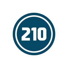 Numeric icon vector design templates