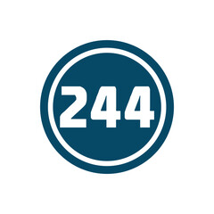 Numeric icon vector design templates