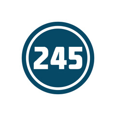Numeric icon vector design templates