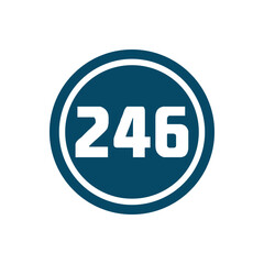 Numeric icon vector design templates