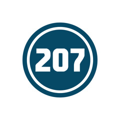 Numeric icon vector design templates