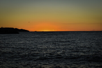 Obraz premium Beautiful sunset on the sea