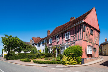 Crooked Houses in Lavenham in England