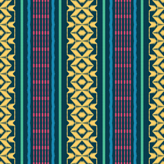 ฺฺBatik Textile Ethnic ikat design seamless pattern digital vector design for Print saree Kurti Borneo Fabric border brush symbols swatches stylish