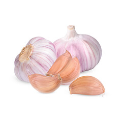 Garlic isolated on transparent background. (.PNG)