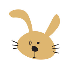 cute easter bunny line drawing