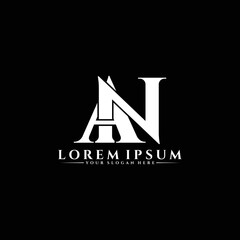Letter AN luxury logo design vector
