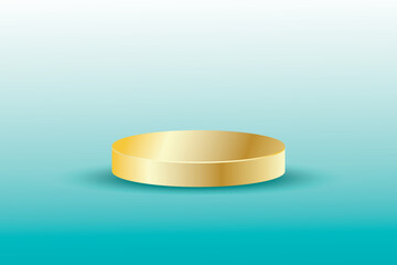 Gold podium ilustration. Web design