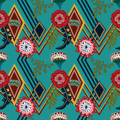 Folk seamless pattern