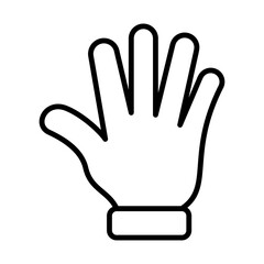 Obraz premium Five Fingers Icon Logo Design Vector Template Illustration Sign And Symbol Pixels Perfect