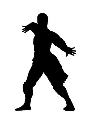 The figure of the Ossetian national dancer during the dance.