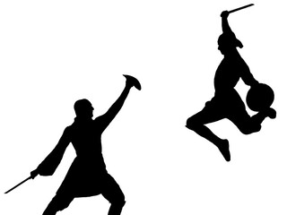 Ossetian national combat dance.