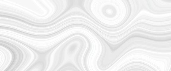 Beautiful drawing with the divorces and wavy lines in gray tones. White liquid texture. White metallic surface. Abstract white marble texture. Abstract black, gray marble background. Fancy liquify