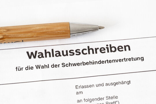 Wahlausschreiben zur Schwerbehindertenvertretung