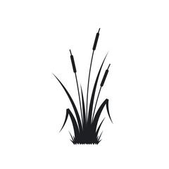 cattail thicket silhouette