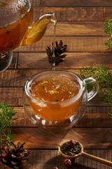 herbal tea with juniper