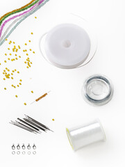 Creative Set of Plastic Beads and accessories for needlework  