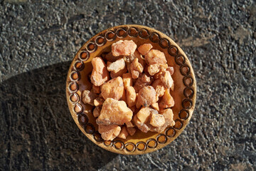 Styrax benzoin resin - ingredient for essential oils