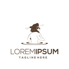 happy father's day design silhouette