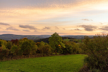 Fototapeta premium sunset in the mountains