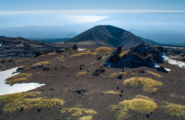 Slope of mount Etna volcano, Sicily, Italy