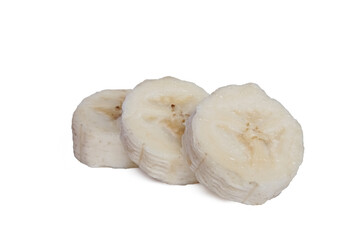 bananas isolated on white background with clipping path and full depth of field.	
