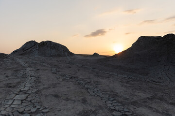 
Mud volcanoes in Gobustan Baku