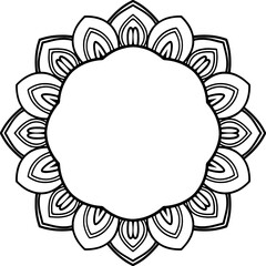 Ready to Print Adult Mandala Coloring Book Printable Coloring Page Mandala Floral Coloring Book Art for Therapy Relaxing Art Coloring Page for Kids SVG Wreath Bookmark Tshirt Design Cricut Silhouette