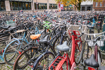Fahrräder vor der Universität