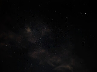 Low Angle view of Night starry sky and space dust in the universe, cosmos, Dark background, Night shot of constellation