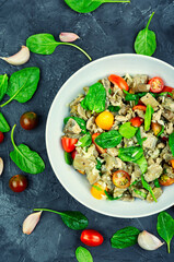 Vegetarian eggplant salad