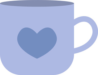 colorful porcelain coffee and tea cup cartoon illustration

