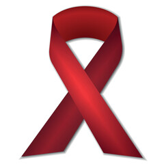 Red Ribbon Week concept with red awareness ribbon. Colorful vector illustration for web and printing.